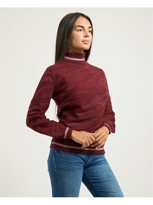 Yes Zee turtleneck sweater in viscose blend YES ZEE | M009-BI000516
